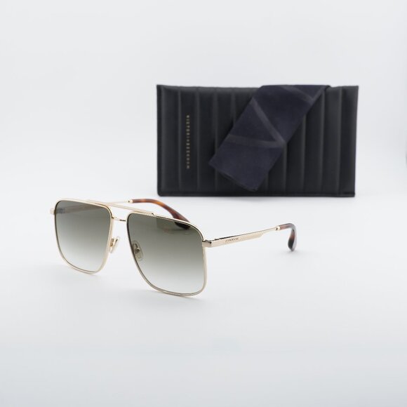 Victoria Beckham VB240S 700 Square Sunglasses – Gold/Khaki  display picture 2